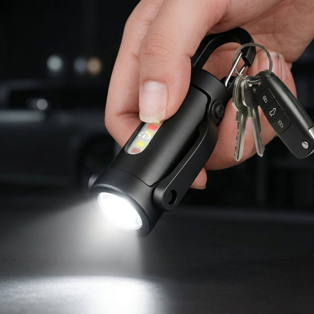 UltraBright Mini COB Keychain Flashlight
