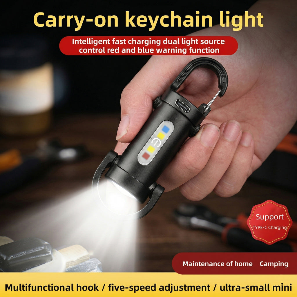 UltraBright Mini COB Keychain Flashlight