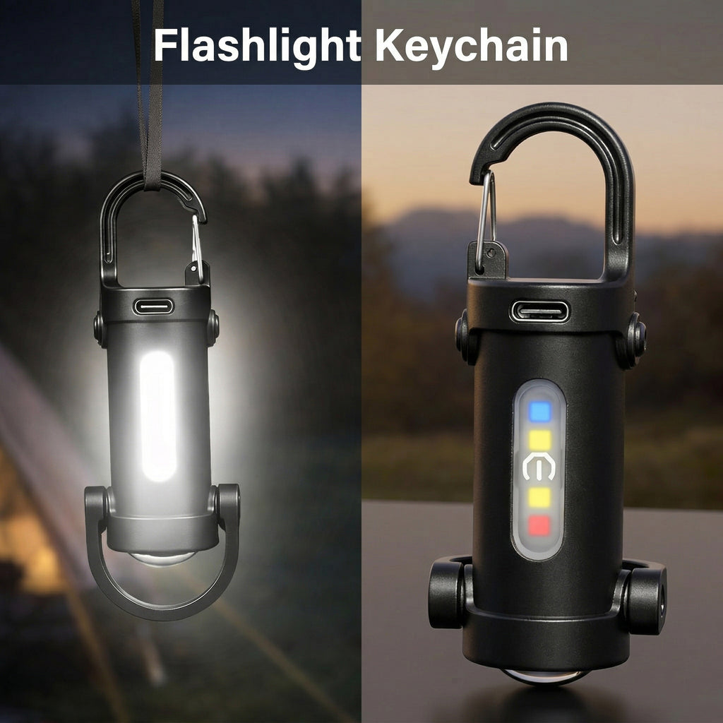 UltraBright Mini COB Keychain Flashlight